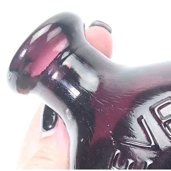 Gen Taylor Never Surrenders Flask Bottle Amethyst color w/ Cannon RARE HTF - Picture 6 of 11